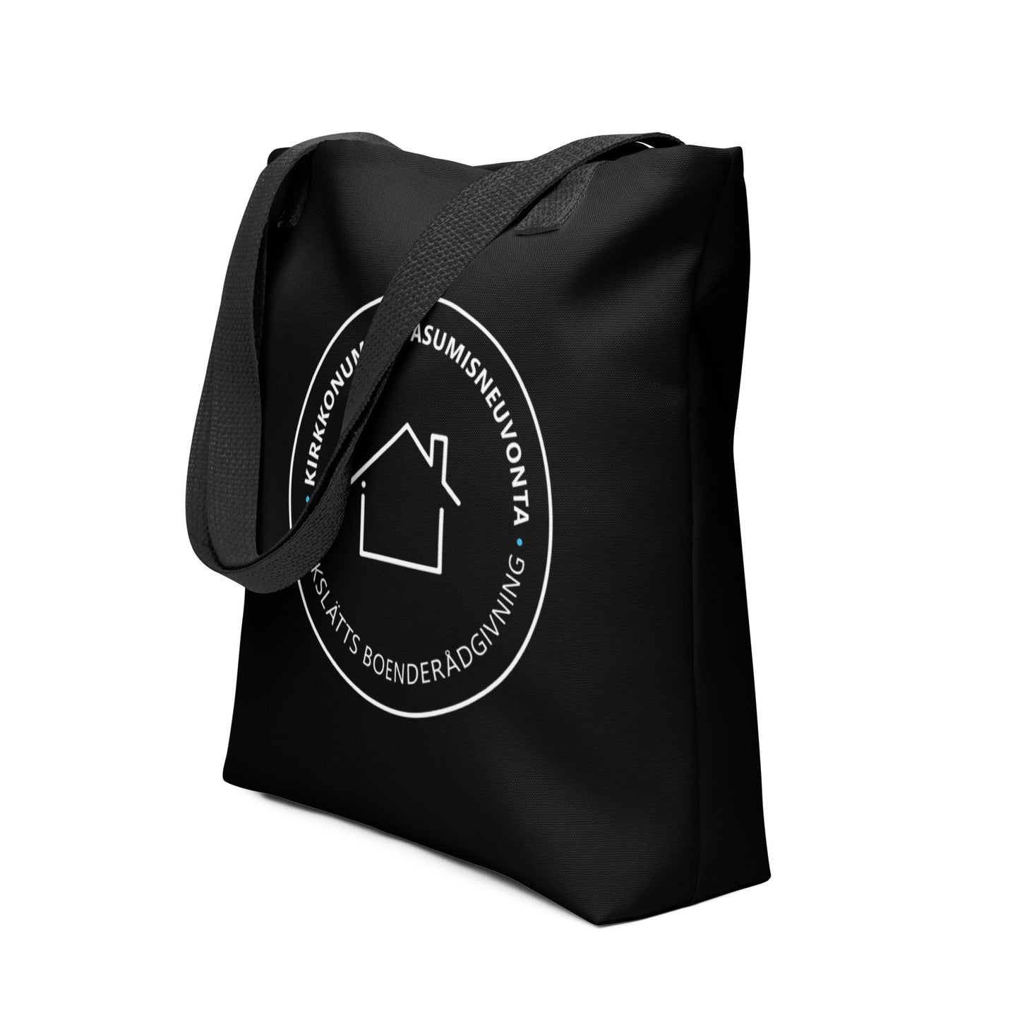 "Kirkkonummen Asumisneuvonta" canvas bag, black