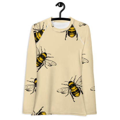 Damen-Langarmshirt mit „Wasps“-Muster