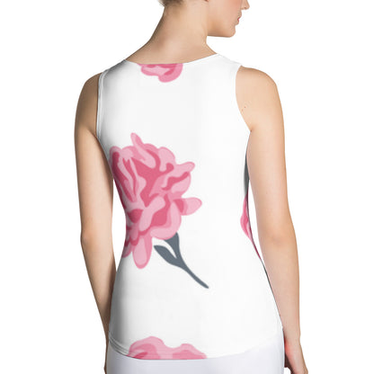 "Rose" patterned women's top