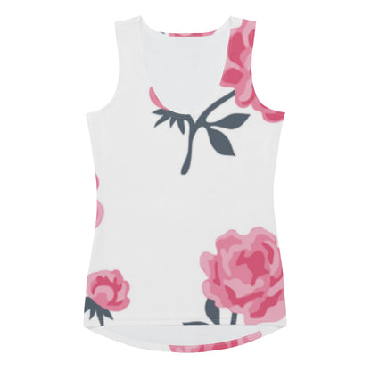 "Rose" patterned women's top
