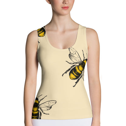 "Wasps" patterned women's top