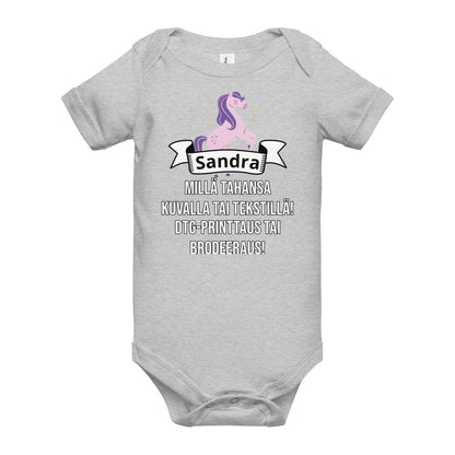 Baby bodysuit (DTG printing or embroidery)