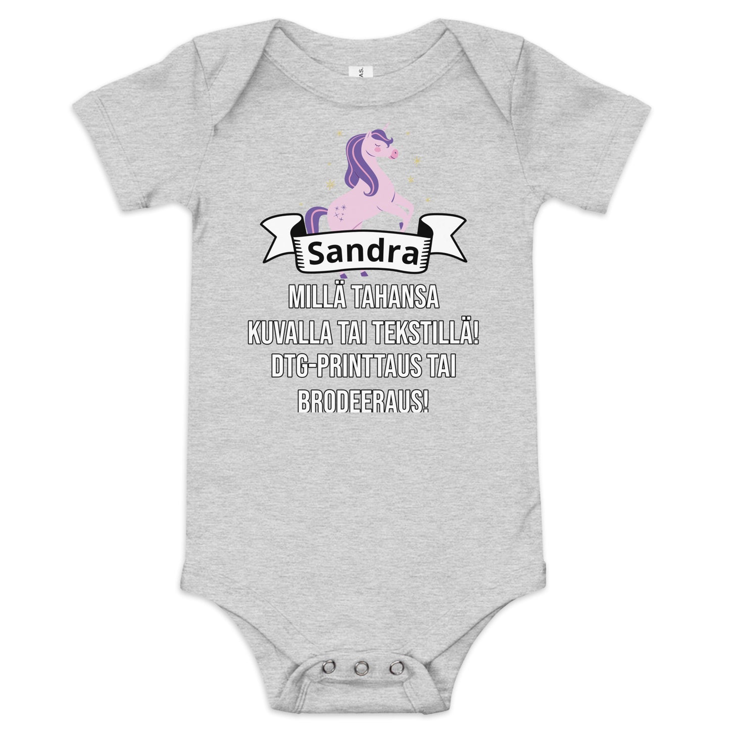 Baby bodysuit (DTG printing or embroidery)