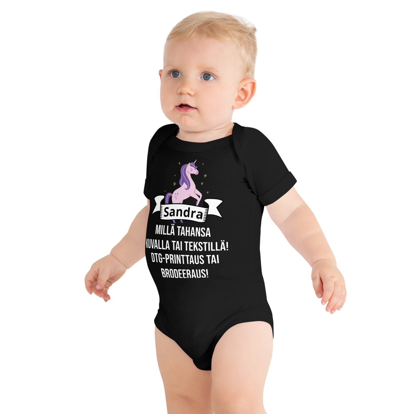 Baby bodysuit (DTG printing or embroidery)