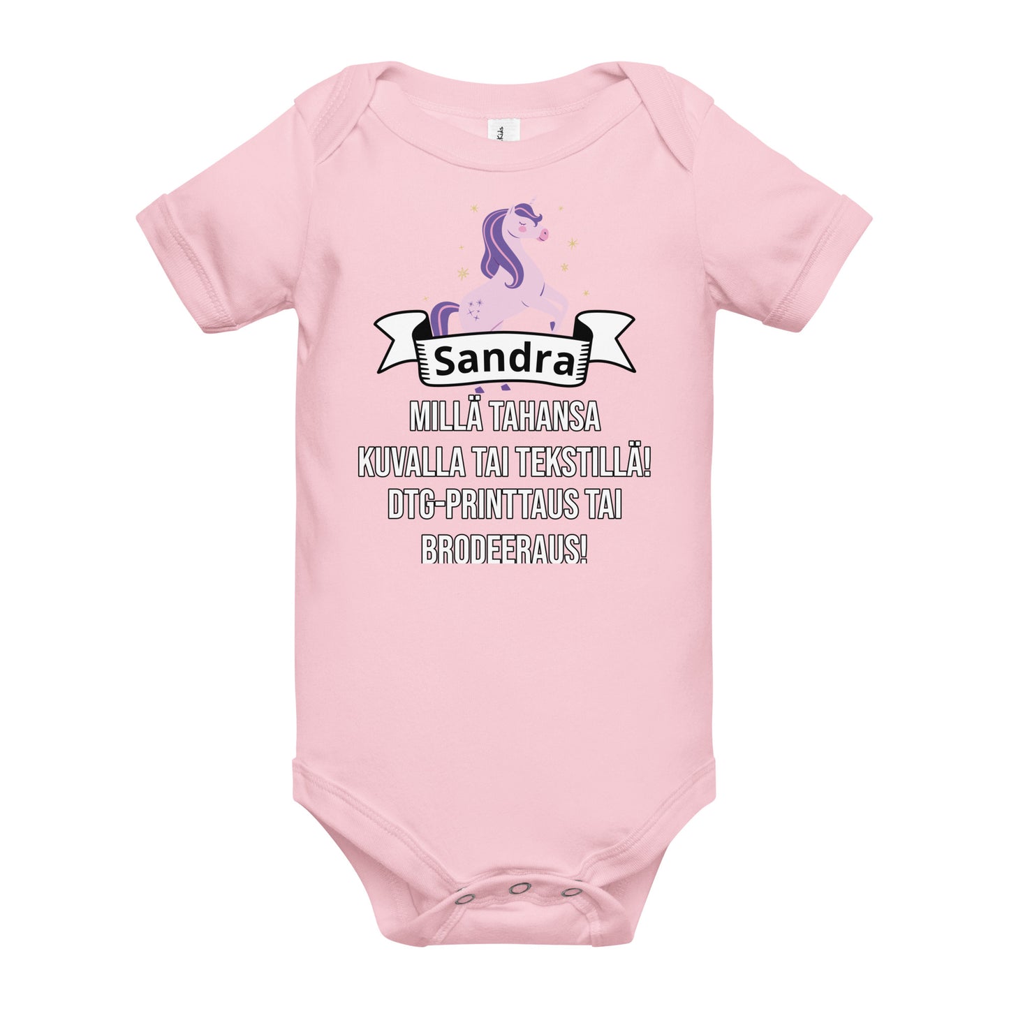 Baby bodysuit (DTG printing or embroidery)