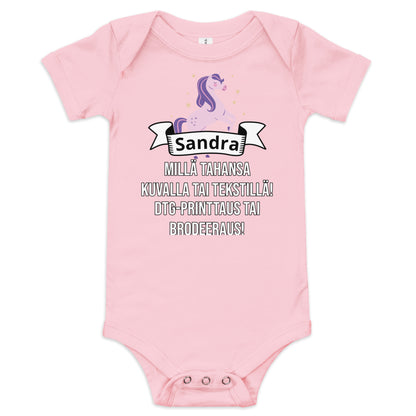 Baby bodysuit (DTG printing or embroidery)