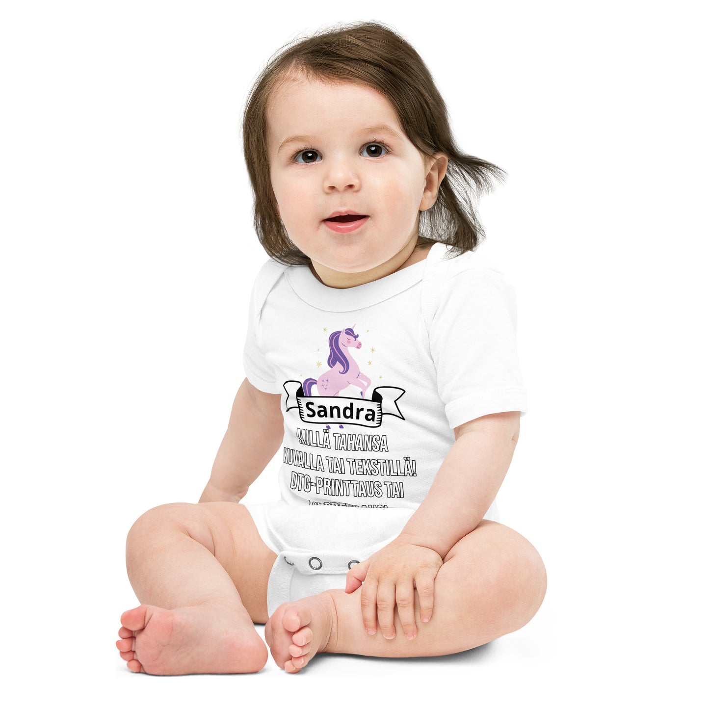 Baby bodysuit (DTG printing or embroidery)