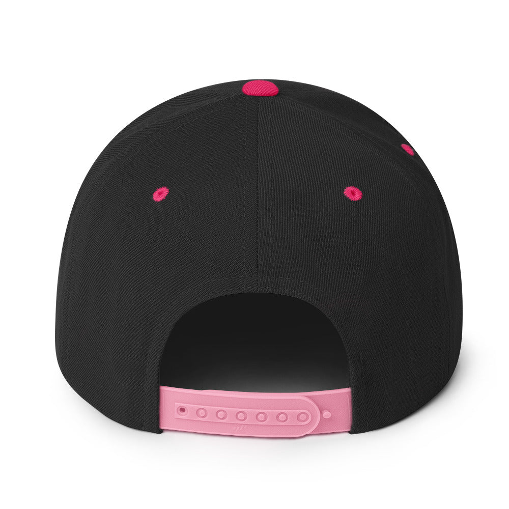 "Pink is best" snapback cap