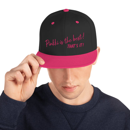 „Pink is best“-Snapback-Cap