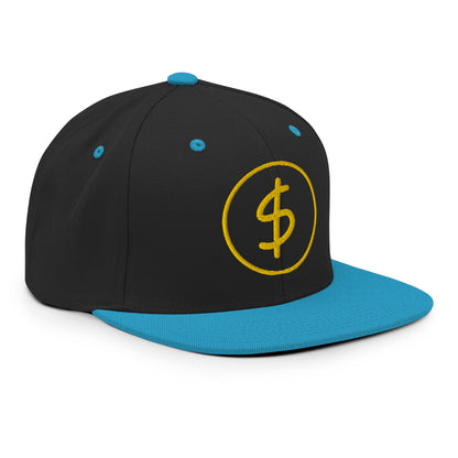 "Dollar" snapback cap