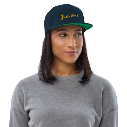 "Just Vibes" snapback cap