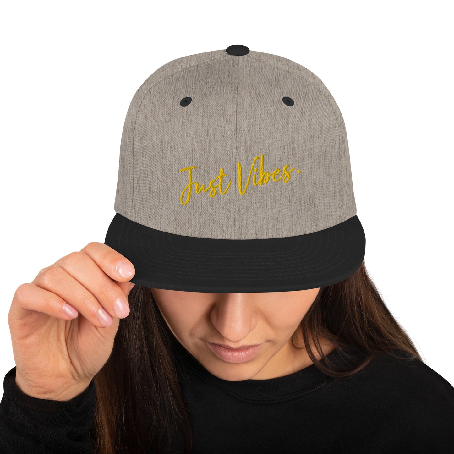 "Just Vibes" snapback cap