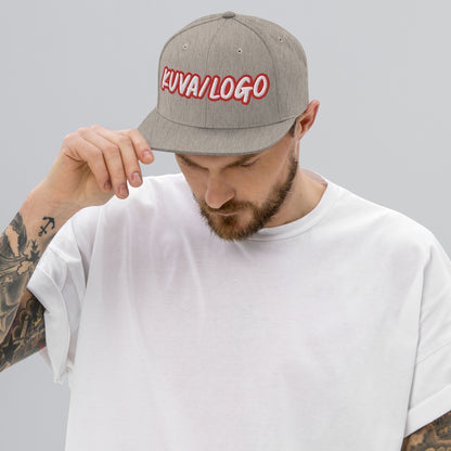 Snapback cap with embroidery