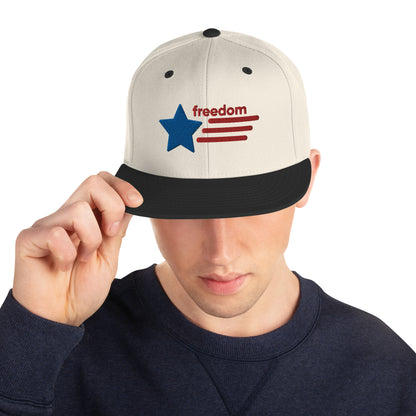 "Freedom" snapback cap