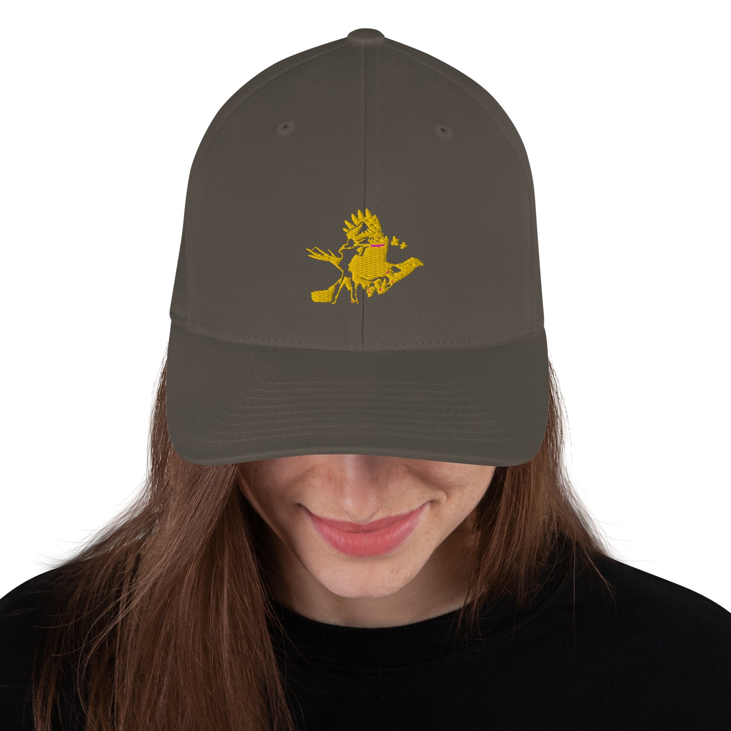 "Hunting Adventures" dad cap lippis (keltainen logo)