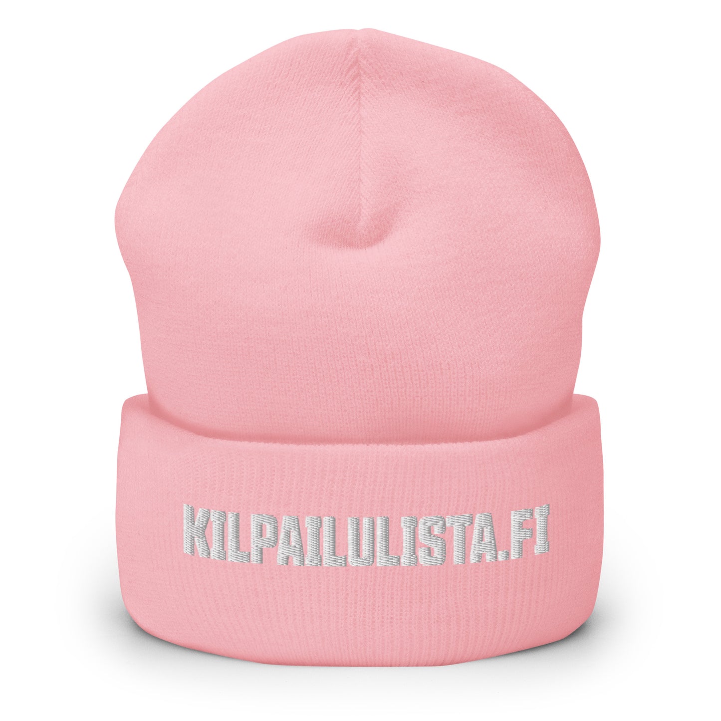 "Competition list" beanie with embroidery (white text)