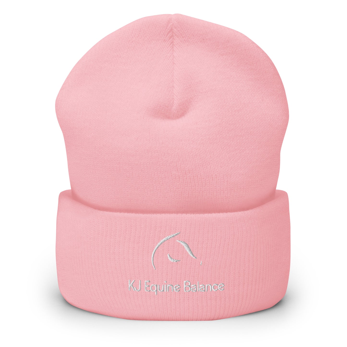 "KJ Equine" beanie with embroidery (white logo)