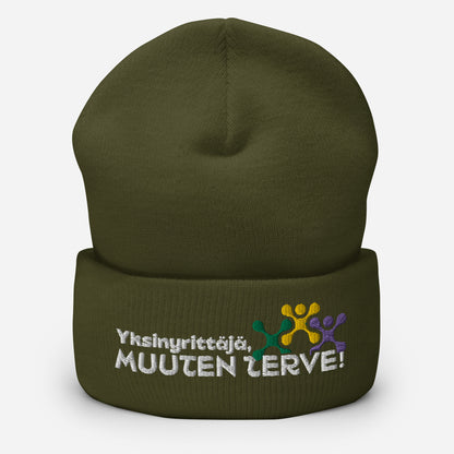 „Unternehmer, sonst gesund“ Beanie mit Stickerei (MyRy)