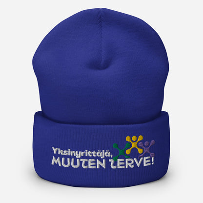 „Unternehmer, sonst gesund“ Beanie mit Stickerei (MyRy)