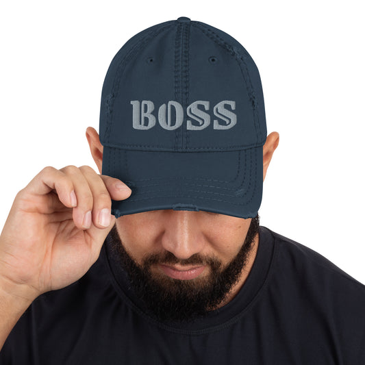 „Boss“-Mütze (getragene Dad-Mütze)