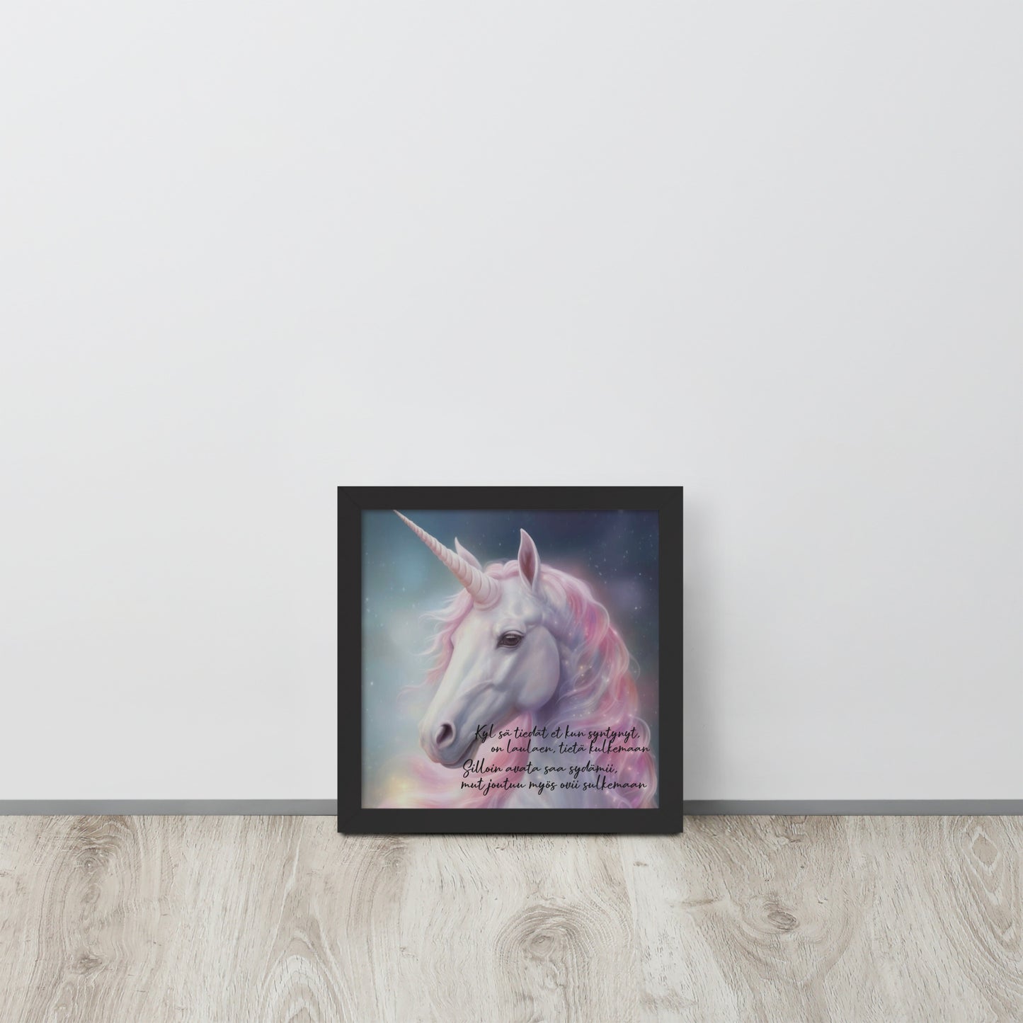 "Unicorn" painting with frames