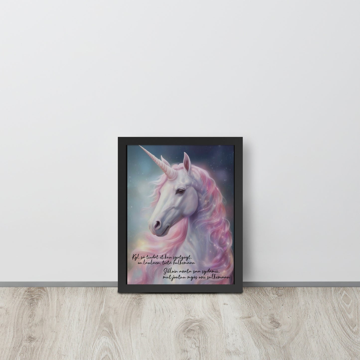 "Unicorn" painting with frames