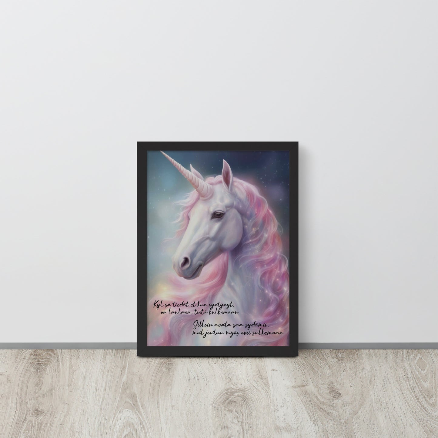 "Unicorn" painting with frames