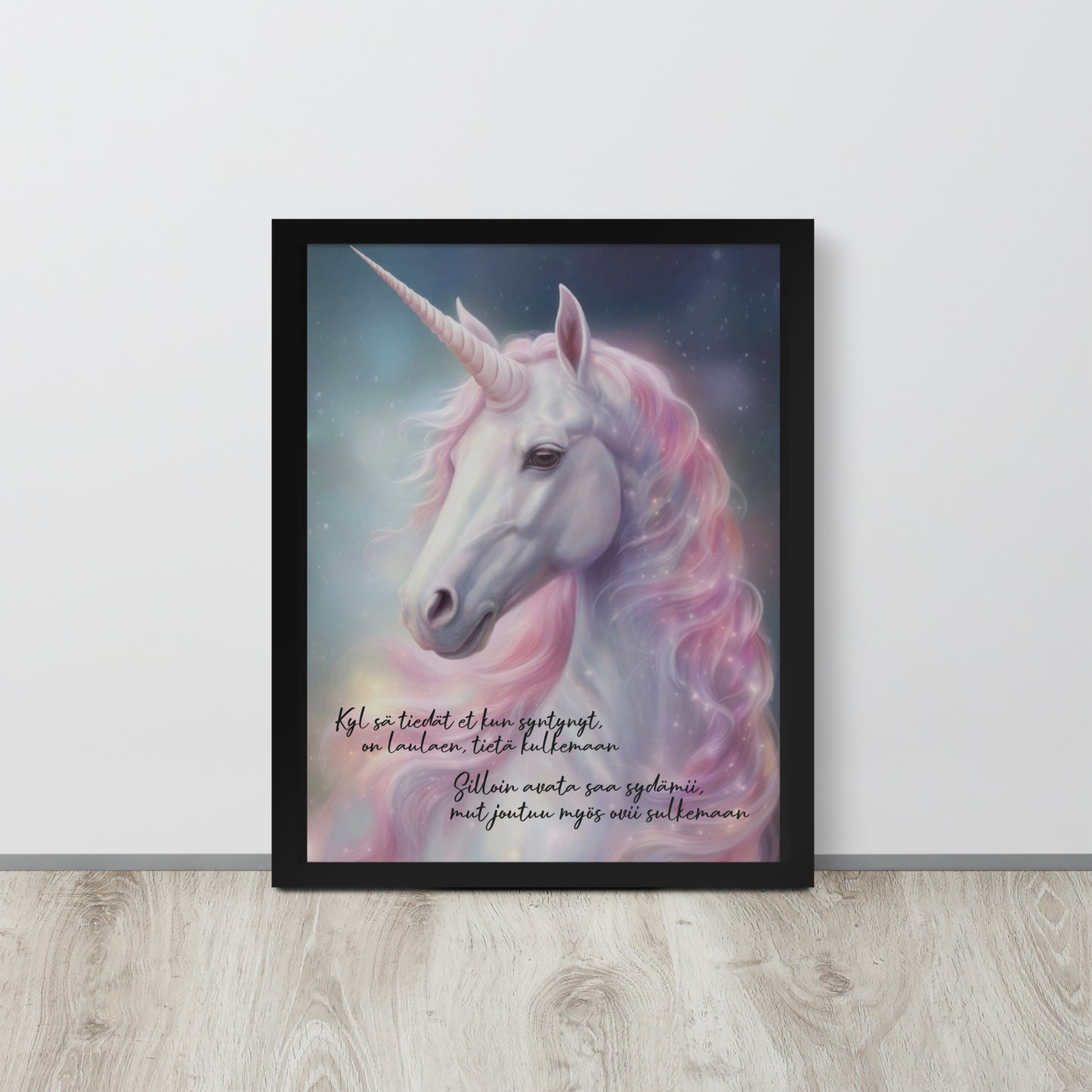 "Unicorn" painting with frames