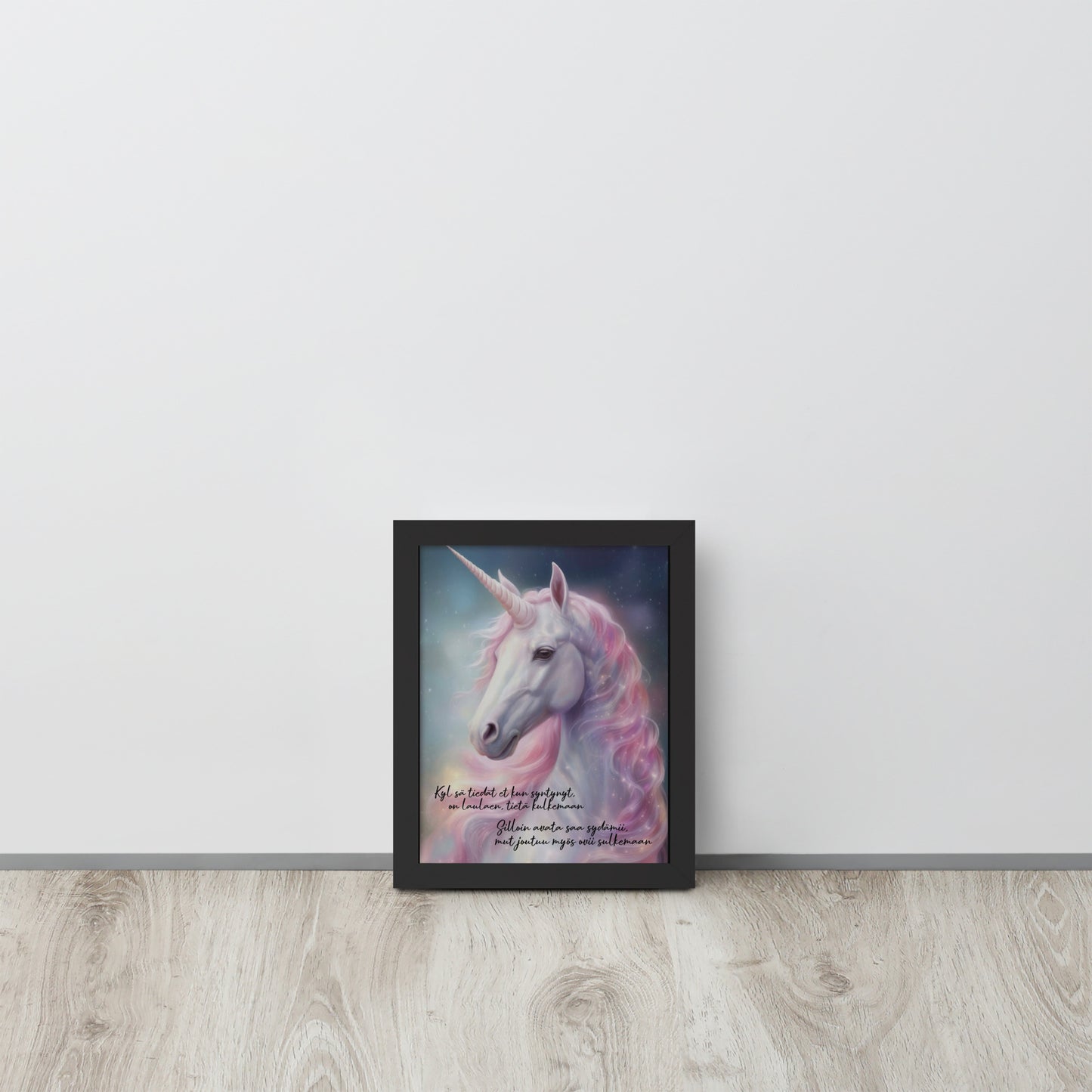 "Unicorn" painting with frames