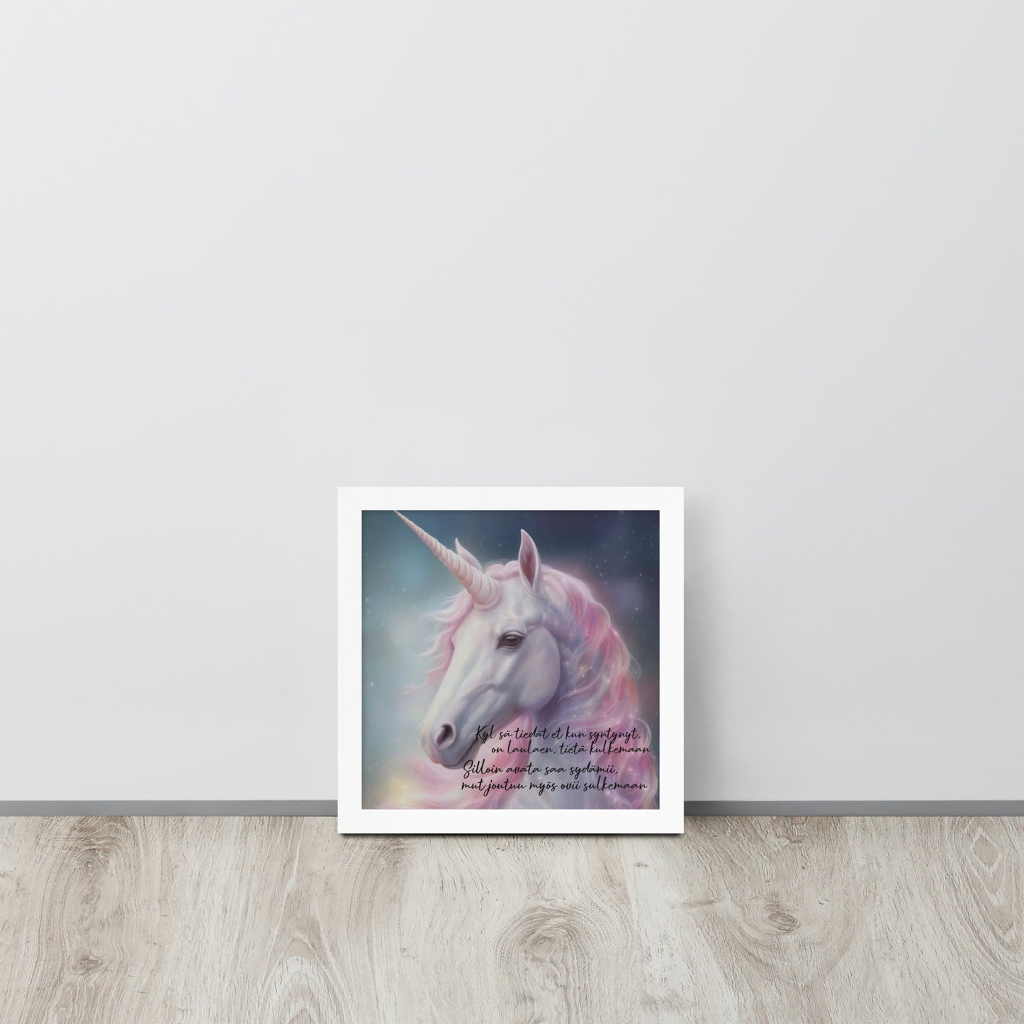 "Unicorn" painting with frames