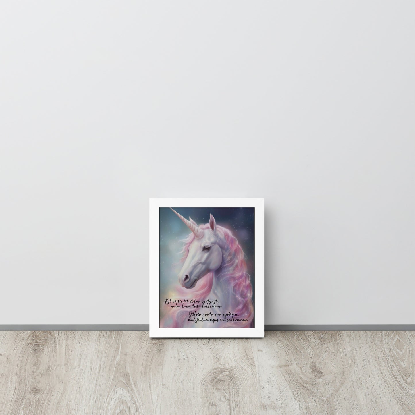 "Unicorn" painting with frames