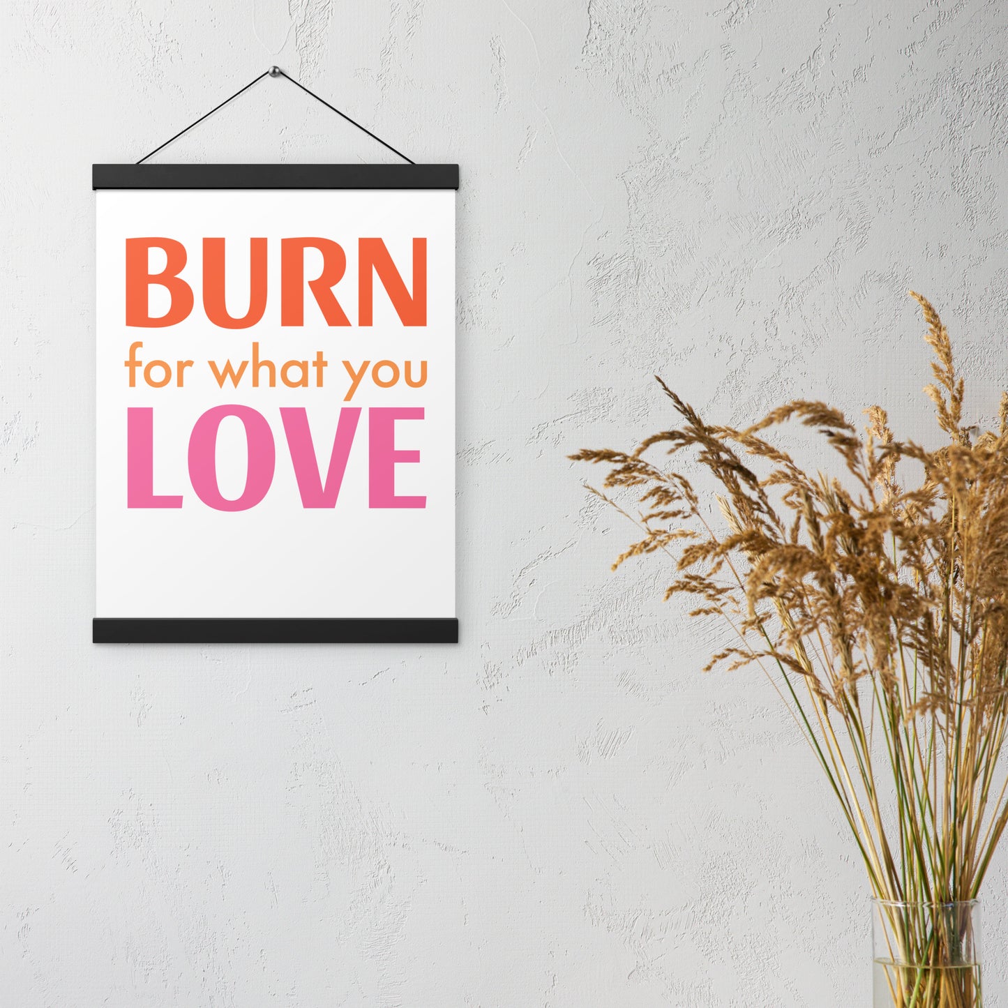„Burn“-Board mit Halterung