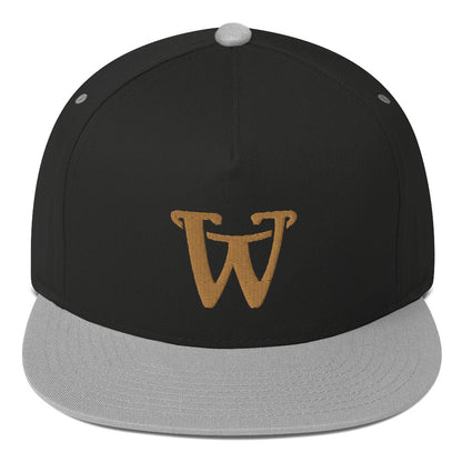 "W" snapback cap