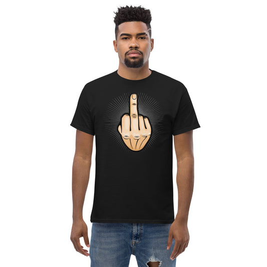 Herren-T-Shirt „Mittelfinger“.