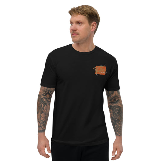 „Toffeetupa“ Premium-T-Shirt, Stickerei + Druck
