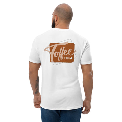 "Toffeetupa" premium t-paita, brodeeraus + printtaus