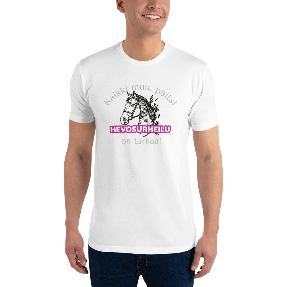 t-paita tekstillä hevosurheilu