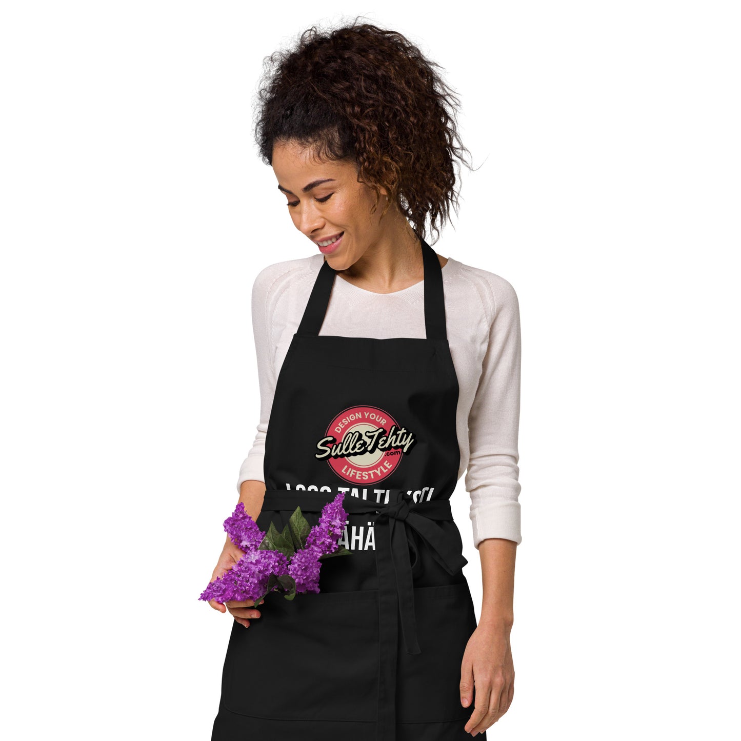 Apron with DTG printing or embroidery (ecological)