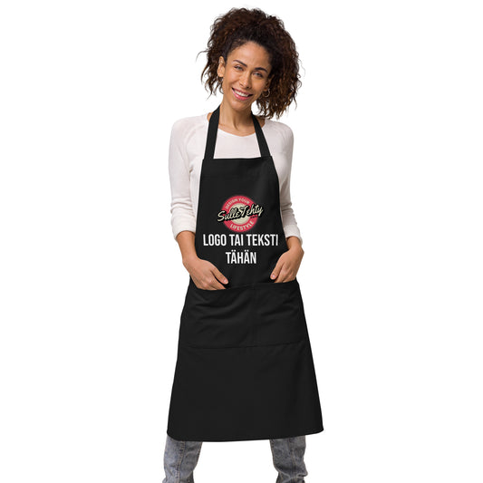 Apron with DTG printing or embroidery (ecological)