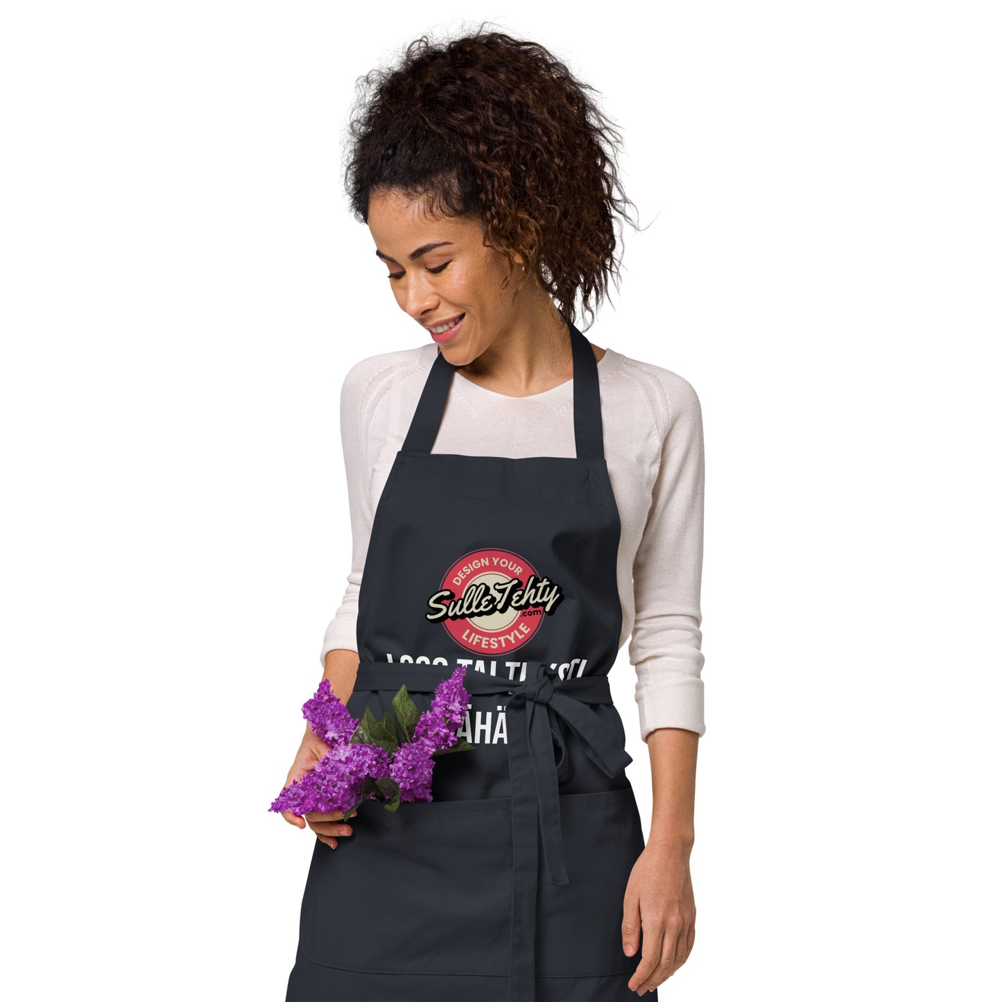 Apron with DTG printing or embroidery (ecological)