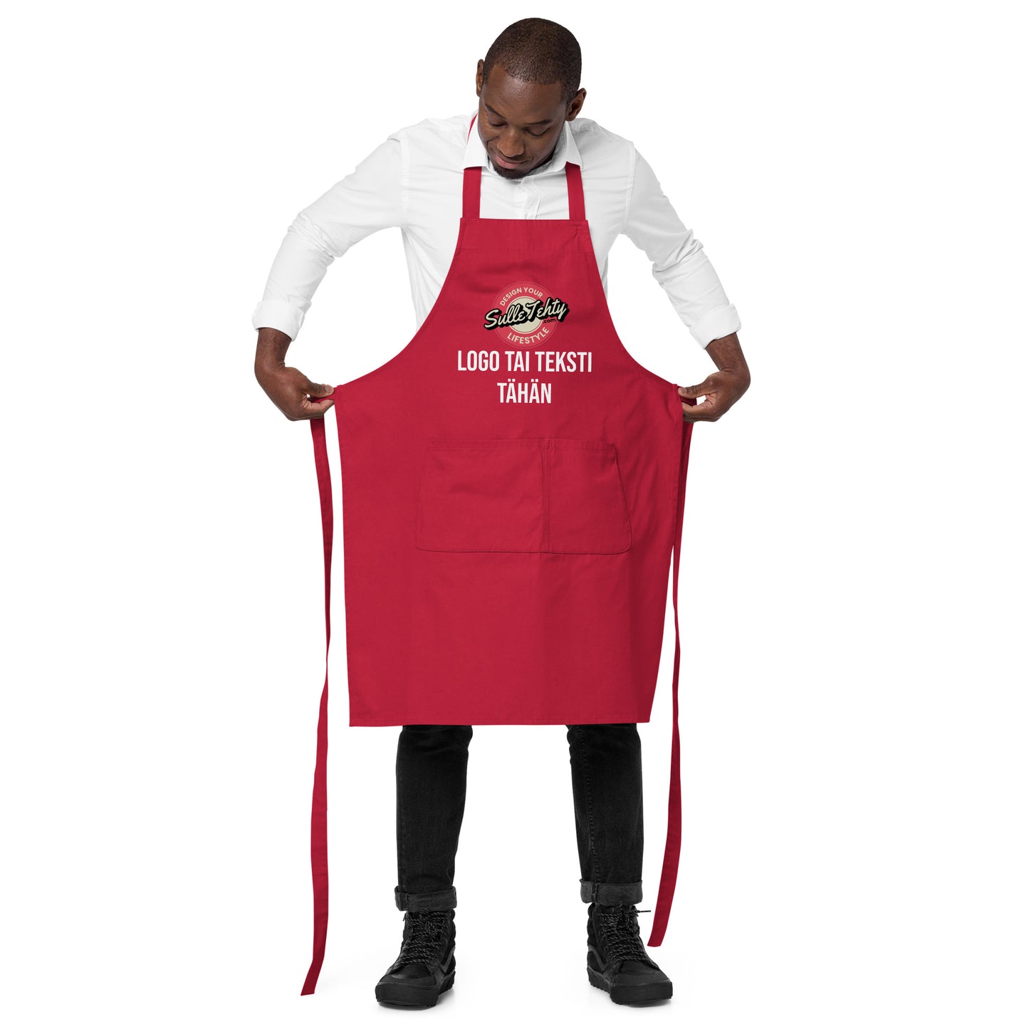 Apron with DTG printing or embroidery (ecological)