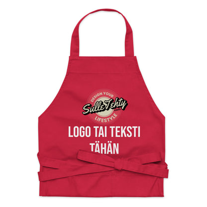 Apron with DTG printing or embroidery (ecological)