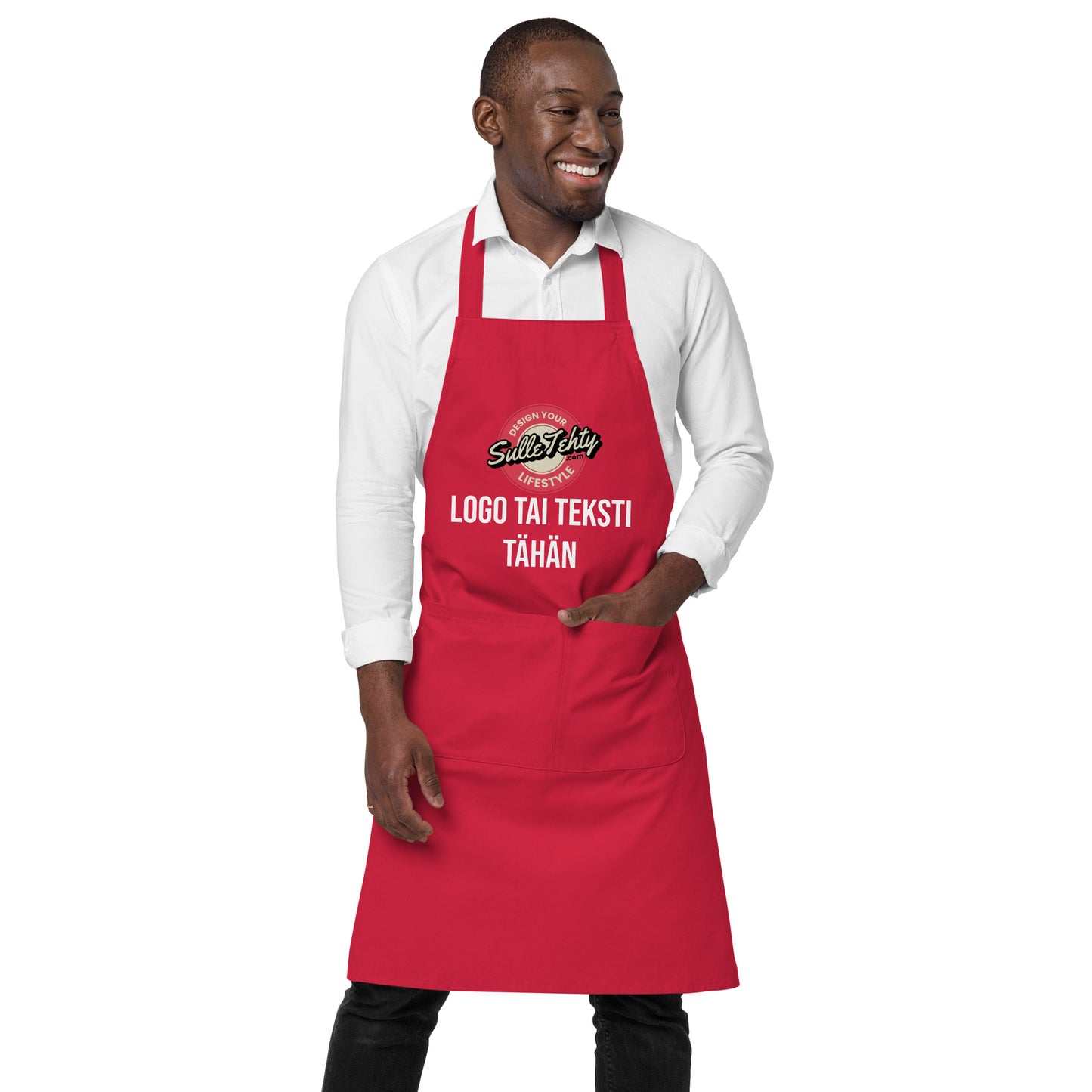 Apron with DTG printing or embroidery (ecological)