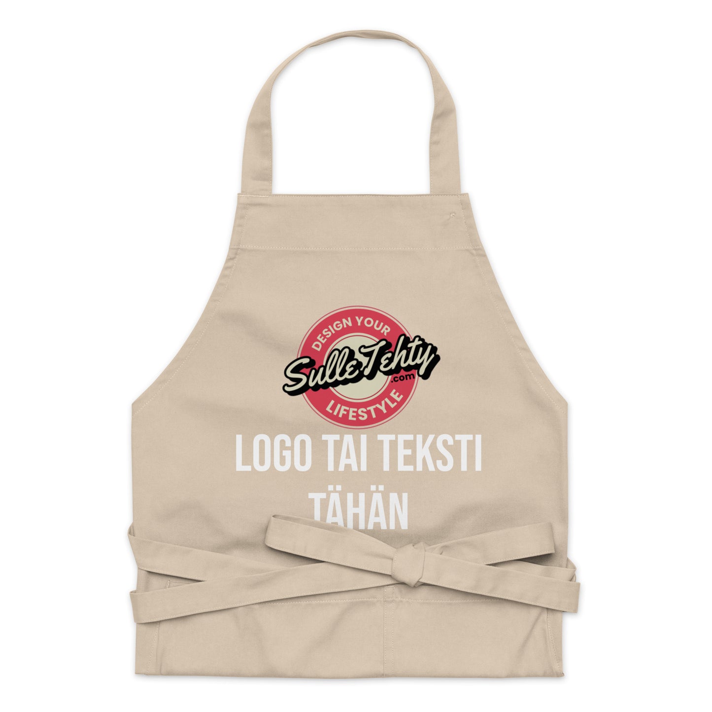 Apron with DTG printing or embroidery (ecological)