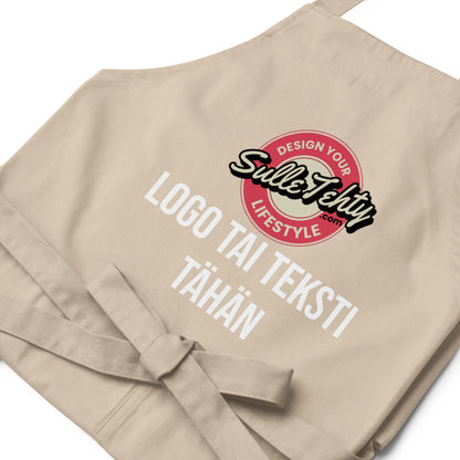 Apron with DTG printing or embroidery (ecological)