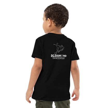 „DC Diamond“ Kinder-Unisex-T-Shirt, Brust- und Rückendruck (ökologisch)