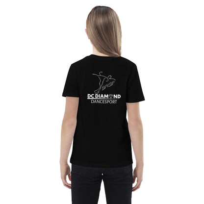 „DC Diamond“ Kinder-Unisex-T-Shirt, Rückendruck (ökologisch)