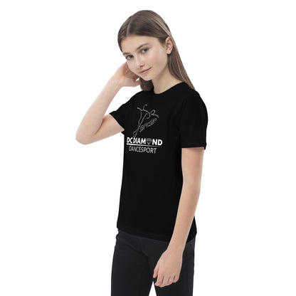 „DC Diamond“ Kinder-Unisex-T-Shirt, Frontdruck (Öko-Logo)