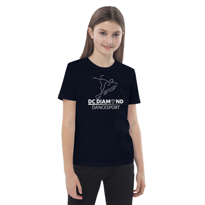 „DC Diamond“ Kinder-Unisex-T-Shirt, Frontdruck (Öko-Logo)