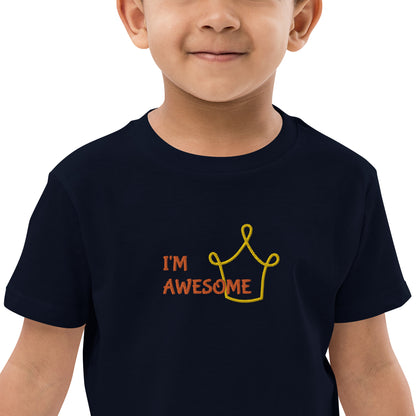 "I´m awesome" children's t-shirt (ecological)